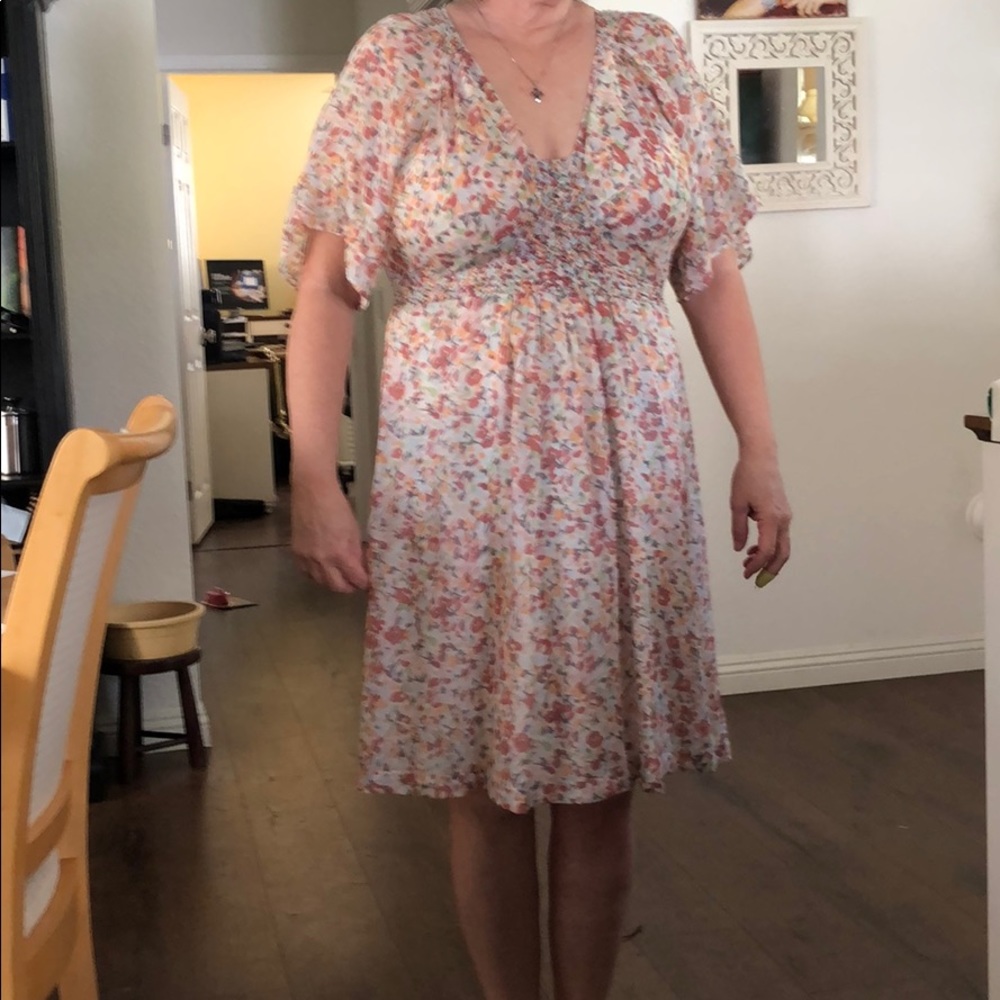 Flower print dress